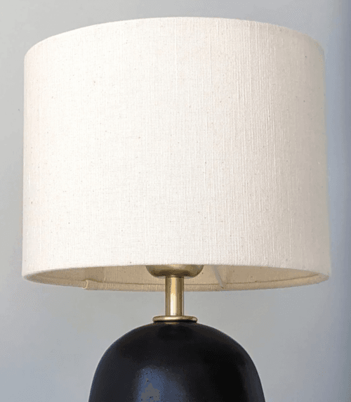Lampe en Lin I - Petit Cylindre